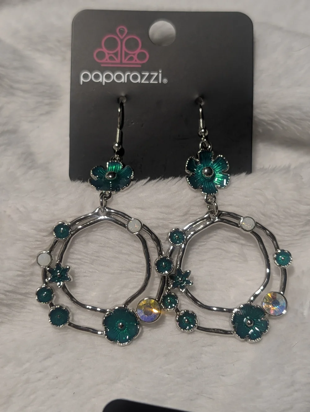 paparazzi Multi-Color Crystal Drop and Hoop Earring Collection - Picture 2 of 5